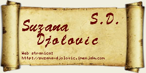 Suzana Đolović vizit kartica